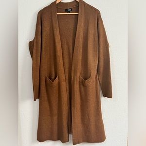 Brown sweater cardigan